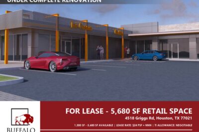 Prime Retail Leasing Opportunity at Griggs Street & Cullen Boulavard I